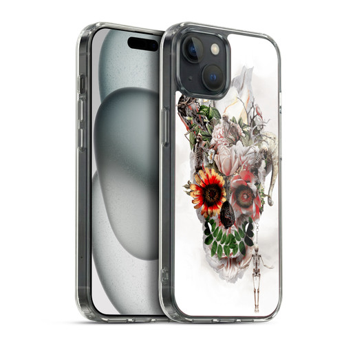 Riza Peker Skulls 5 Broken Horn Soft Gel Case for Apple iPhone 15 Plus & MagSafe