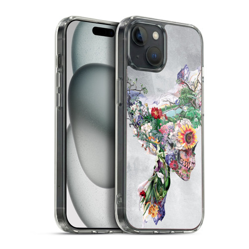 Riza Peker Skulls 5 Nature Soft Gel Case for Apple iPhone 15 Plus & MagSafe