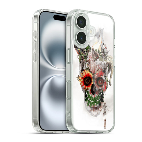 Riza Peker Skulls 5 Broken Horn Soft Gel Case for Apple iPhone 16 & MagSafe