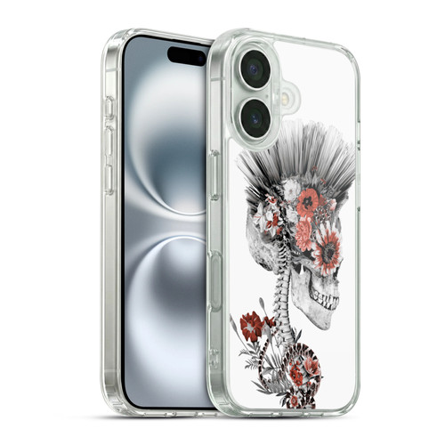 Riza Peker Skulls 5 Punk Soft Gel Case for Apple iPhone 16 & MagSafe