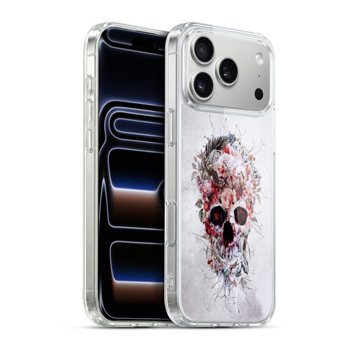 Riza Peker Skulls 5 Floral 2 Soft Gel Case for Apple iPhone 17 Pro Max