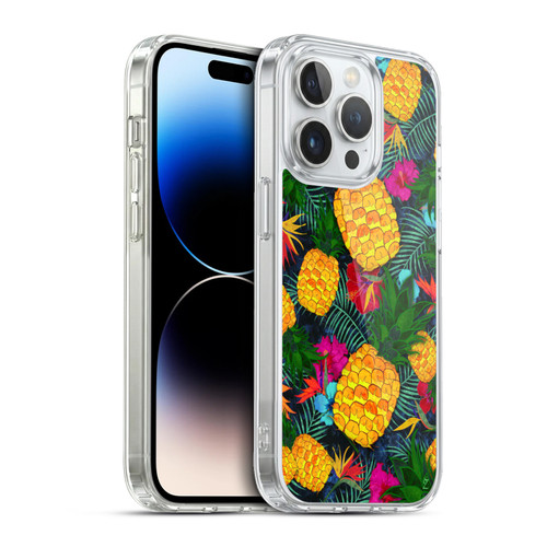 Suzan Lind Colours & Patterns Tropical Pineapple Soft Gel Case for Apple iPhone 13 Pro & MagSafe