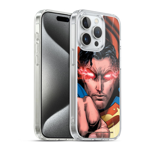 Superman DC Comics Comic Book Art Rebirth #1 Soft Gel Case for Apple iPhone 15 Pro & MagSafe