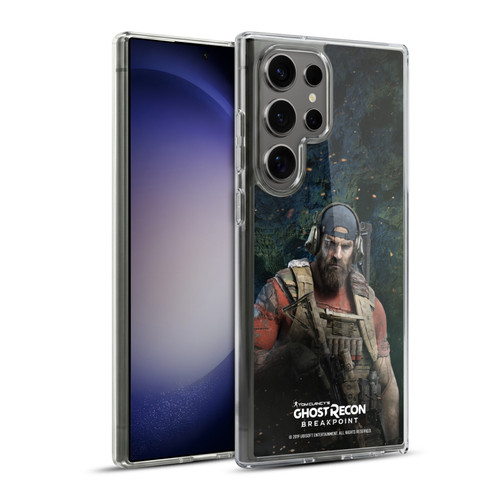 Tom Clancy's Ghost Recon Breakpoint Character Art Logo Soft Gel Case for Samsung Galaxy S23 Ultra 5G & MagSafe
