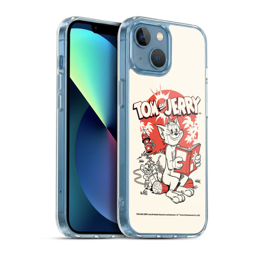 Tom and Jerry Illustration Fireworks Prank Soft Gel Case for Apple iPhone 13 Mini & MagSafe