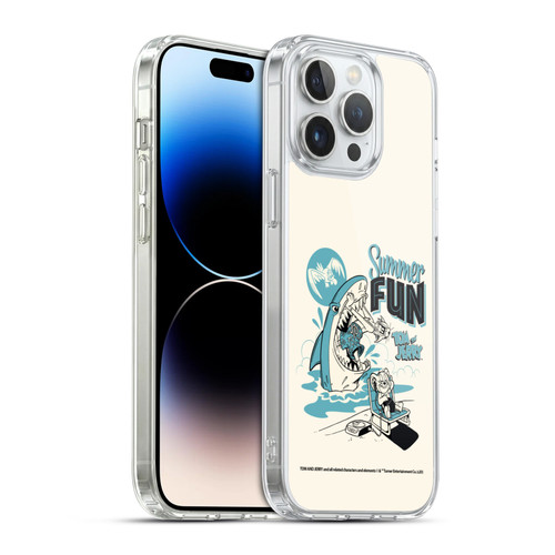 Tom and Jerry Illustration Summer Fun Soft Gel Case for Apple iPhone 14 Pro Max & MagSafe
