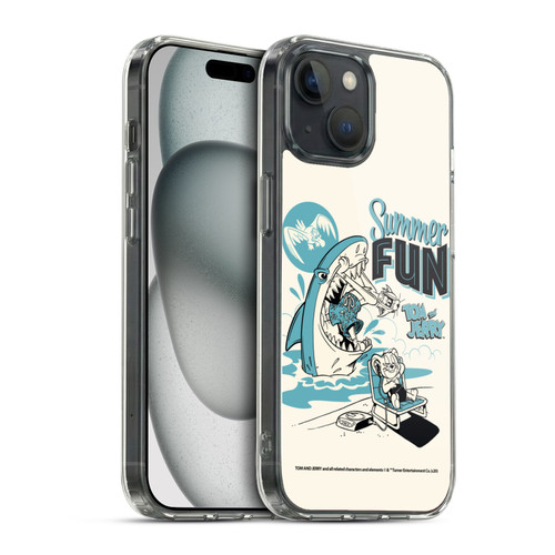 Tom and Jerry Illustration Summer Fun Soft Gel Case for Apple iPhone 15 & MagSafe
