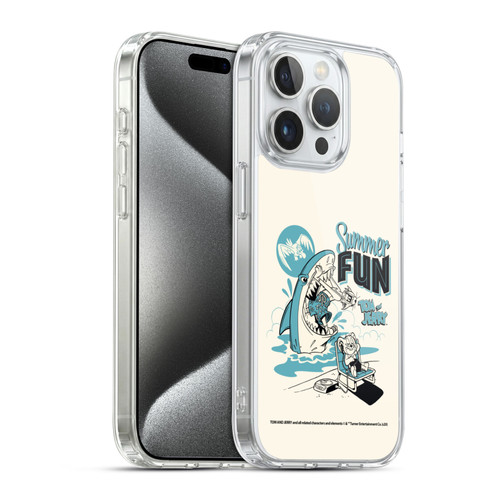 Tom and Jerry Illustration Summer Fun Soft Gel Case for Apple iPhone 15 Pro & MagSafe