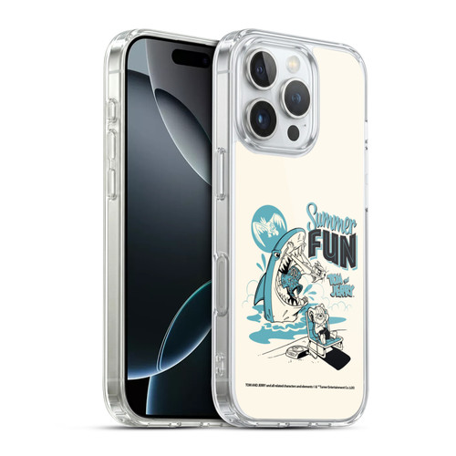 Tom and Jerry Illustration Summer Fun Soft Gel Case for Apple iPhone 16 Pro & MagSafe