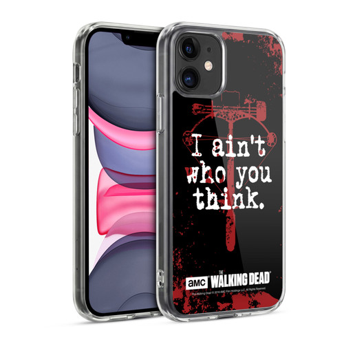 AMC The Walking Dead Quotes Daryl Think Soft Gel Case for Apple iPhone 11