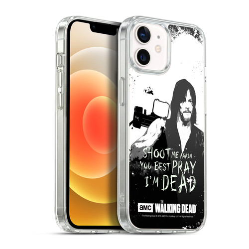AMC The Walking Dead Quotes Daryl Shoot Soft Gel Case for Apple iPhone 12 / iPhone 12 Pro & MagSafe
