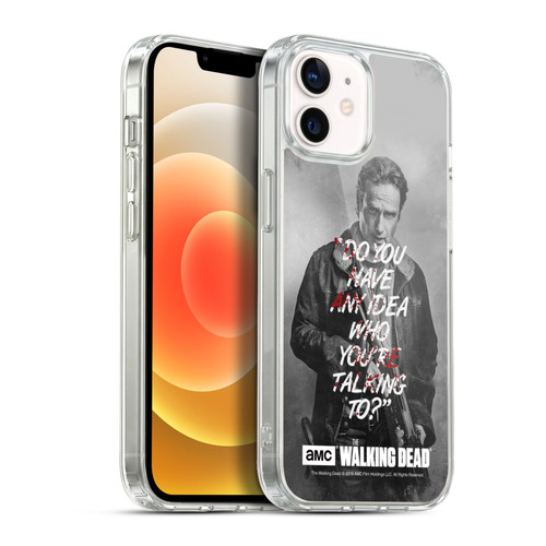 AMC The Walking Dead Quotes Rick Talk Soft Gel Case for Apple iPhone 12 / iPhone 12 Pro & MagSafe
