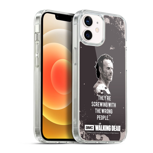 AMC The Walking Dead Quotes Rick Trap Soft Gel Case for Apple iPhone 12 / iPhone 12 Pro & MagSafe