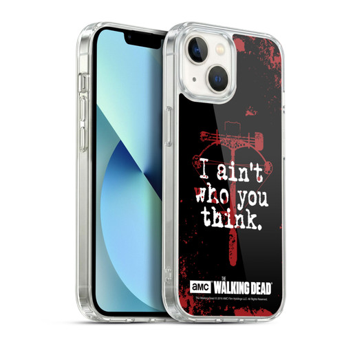AMC The Walking Dead Quotes Daryl Think Soft Gel Case for Apple iPhone 13