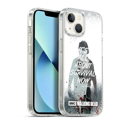 AMC The Walking Dead Quotes Rick Survival Soft Gel Case for Apple iPhone 13