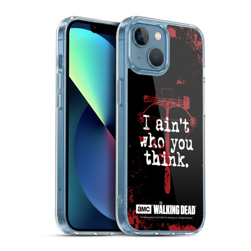 AMC The Walking Dead Quotes Daryl Think Soft Gel Case for Apple iPhone 13 Mini & MagSafe
