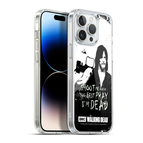 AMC The Walking Dead Quotes Daryl Shoot Soft Gel Case for Apple iPhone 13 Pro Max & MagSafe