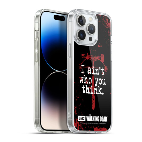 AMC The Walking Dead Quotes Daryl Think Soft Gel Case for Apple iPhone 13 Pro Max & MagSafe