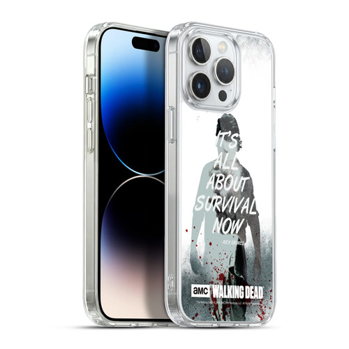 AMC The Walking Dead Quotes Rick Survival Soft Gel Case for Apple iPhone 13 Pro Max & MagSafe