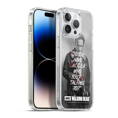 AMC The Walking Dead Quotes Rick Talk Soft Gel Case for Apple iPhone 13 Pro Max & MagSafe
