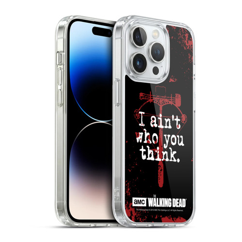 AMC The Walking Dead Quotes Daryl Think Soft Gel Case for Apple iPhone 13 Pro & MagSafe