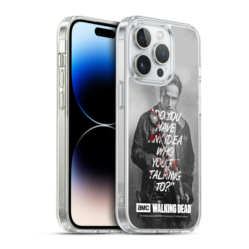 AMC The Walking Dead Quotes Rick Talk Soft Gel Case for Apple iPhone 13 Pro & MagSafe