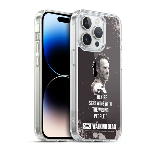 AMC The Walking Dead Quotes Rick Trap Soft Gel Case for Apple iPhone 13 Pro & MagSafe