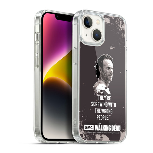 AMC The Walking Dead Quotes Rick Trap Soft Gel Case for Apple iPhone 14