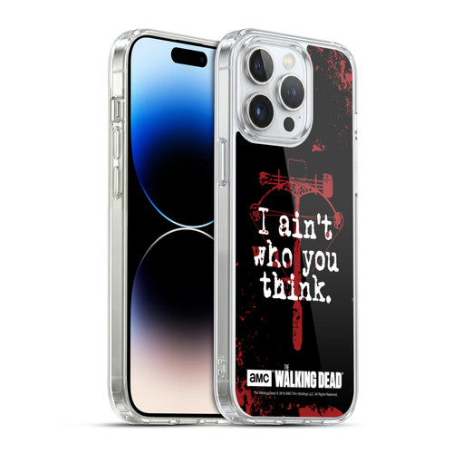 AMC The Walking Dead Quotes Daryl Think Soft Gel Case for Apple iPhone 14 Pro Max & MagSafe
