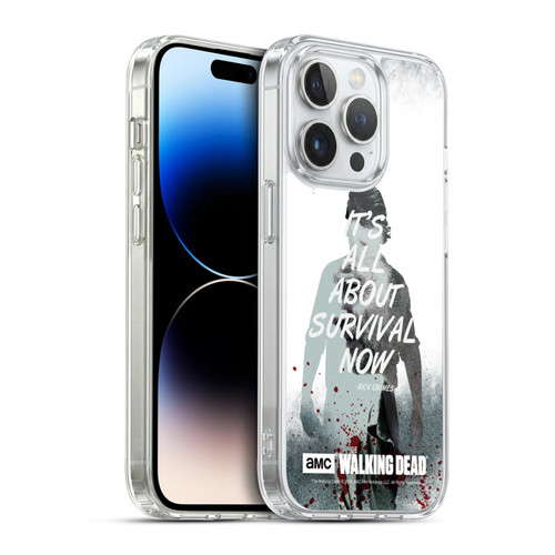 AMC The Walking Dead Quotes Rick Survival Soft Gel Case for Apple iPhone 14 Pro & MagSafe
