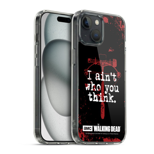 AMC The Walking Dead Quotes Daryl Think Soft Gel Case for Apple iPhone 15 & MagSafe