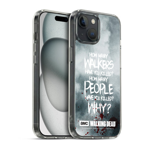 AMC The Walking Dead Quotes Rick Questions Soft Gel Case for Apple iPhone 15 & MagSafe
