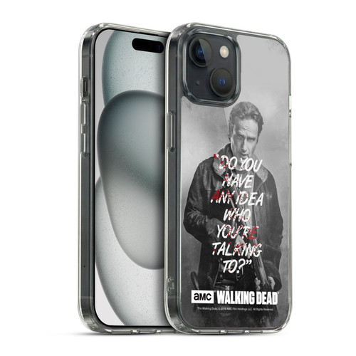 AMC The Walking Dead Quotes Rick Talk Soft Gel Case for Apple iPhone 15 & MagSafe