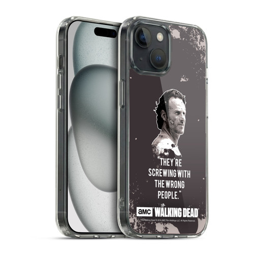 AMC The Walking Dead Quotes Rick Trap Soft Gel Case for Apple iPhone 15 & MagSafe