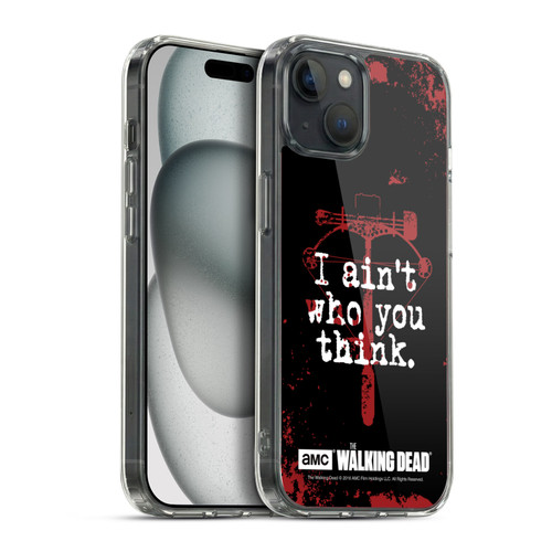 AMC The Walking Dead Quotes Daryl Think Soft Gel Case for Apple iPhone 15 Plus & MagSafe