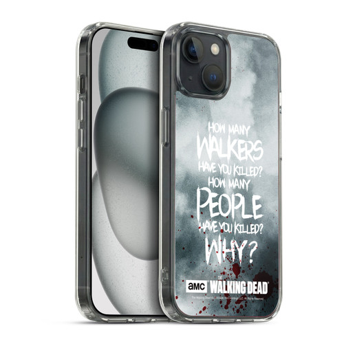 AMC The Walking Dead Quotes Rick Questions Soft Gel Case for Apple iPhone 15 Plus & MagSafe