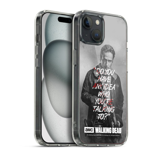 AMC The Walking Dead Quotes Rick Talk Soft Gel Case for Apple iPhone 15 Plus & MagSafe