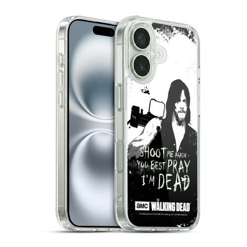AMC The Walking Dead Quotes Daryl Shoot Soft Gel Case for Apple iPhone 16 & MagSafe