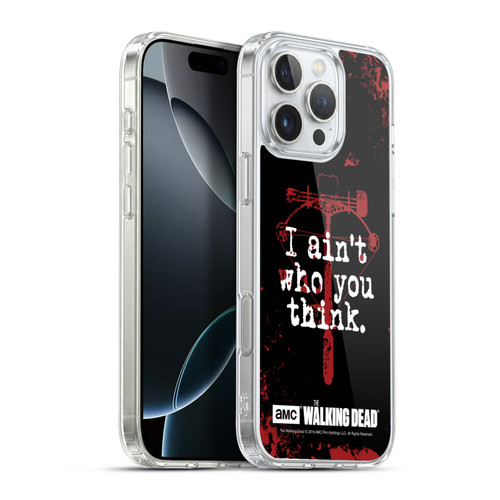 AMC The Walking Dead Quotes Daryl Think Soft Gel Case for Apple iPhone 16 Pro Max & MagSafe