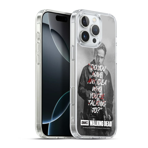 AMC The Walking Dead Quotes Rick Talk Soft Gel Case for Apple iPhone 16 Pro Max & MagSafe