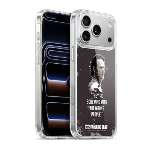 AMC The Walking Dead Quotes Rick Trap Soft Gel Case for Apple iPhone 17 Pro Max
