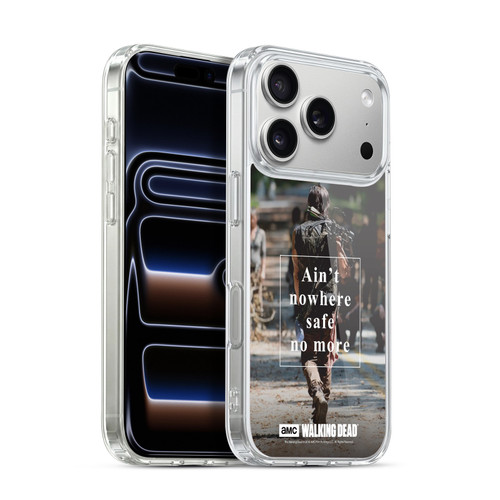AMC The Walking Dead Quotes Daryl Nowhere Safe Soft Gel Case for Apple iPhone 17 Pro