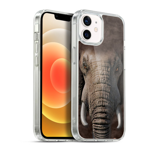 Vincent Hie Big Face Animals Elephant Soft Gel Case for Apple iPhone 12 / iPhone 12 Pro & MagSafe