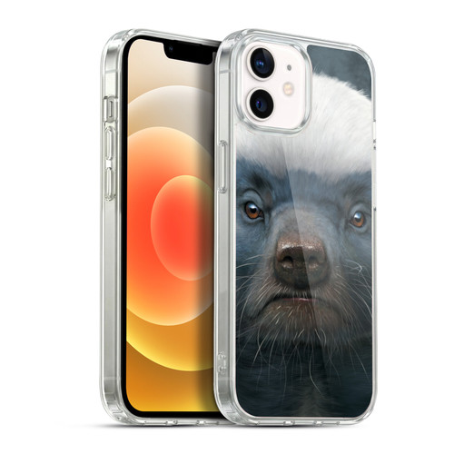 Vincent Hie Big Face Animals Honey Badger Soft Gel Case for Apple iPhone 12 / iPhone 12 Pro & MagSafe