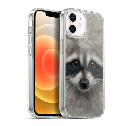 Vincent Hie Big Face Animals Raccoon Soft Gel Case for Apple iPhone 12 / iPhone 12 Pro & MagSafe