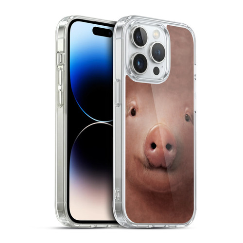 Vincent Hie Big Face Animals Pig Soft Gel Case for Apple iPhone 13 Pro & MagSafe