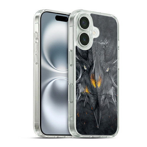 Vincent Hie Big Face Animals Dragon Soft Gel Case for Apple iPhone 16 & MagSafe