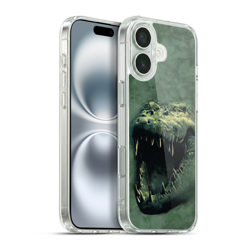 Vincent Hie Big Face Animals Alligator Soft Gel Case for Apple iPhone 16 Plus & MagSafe