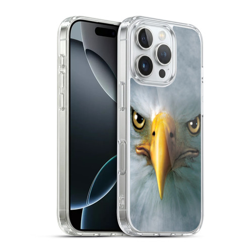 Vincent Hie Big Face Animals Eagle Soft Gel Case for Apple iPhone 16 Pro & MagSafe