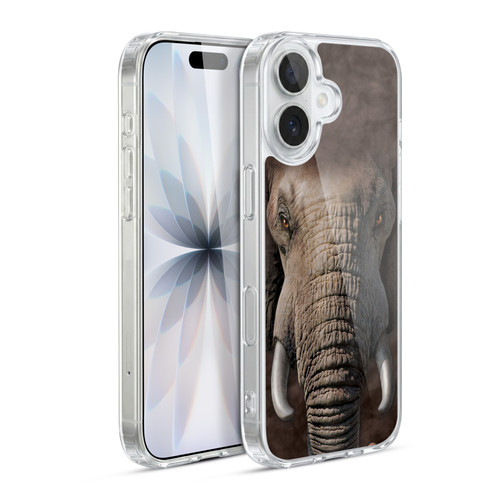 Vincent Hie Big Face Animals Elephant Soft Gel Case for Apple iPhone 17